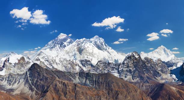 istock Mount Everest, Lhotse and Makalu from Renjo La pass 2198350108
