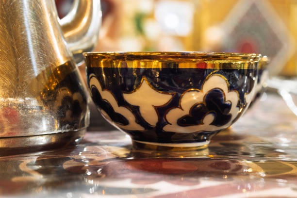 istock Uzbek tea bowl on the table 2198355175