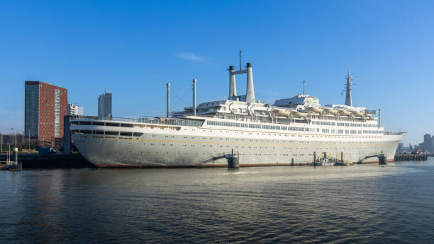 Rotterdam, the Netherlands. 02 February 2025. The ss Rotterdam is the former cruise ship of the Holland America Line, sailed the world's oceans for many years and is now open as a hotel, restaurant, event location and museum.