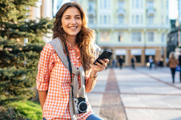 istock Texting in the city 2198359245