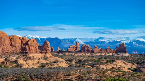 istock Arches National Park Scenic View Utah Mountains 2198360329