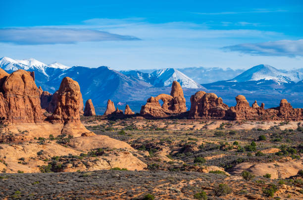 istock Arches National Park Scenic View Utah Mountains 2198360363