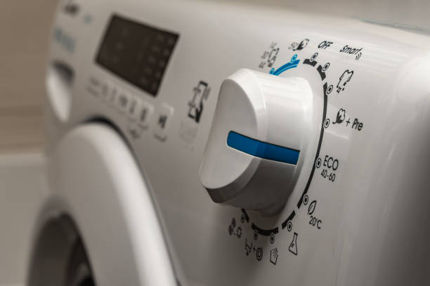 istock Washing in a washing machine, ecological program, saving energy and water 2198366665