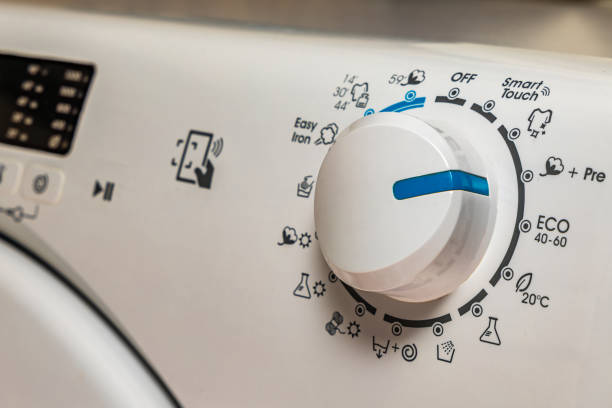 istock Washing in a washing machine, ecological program, saving energy and water 2198366788