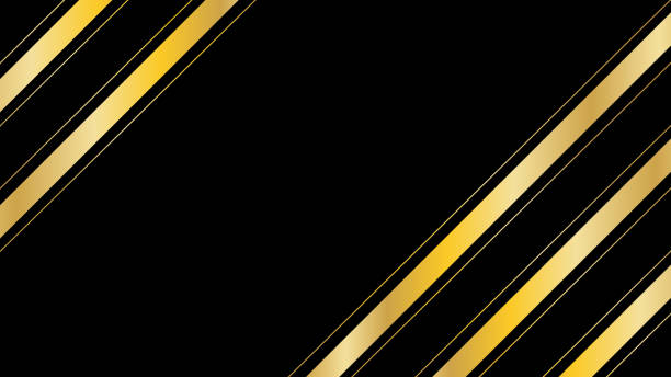 istock Luxury Background With Gold Lines. Technology Banner. Vector Illustration. Abstract New Year Wallpaper. Minimal 2198371882