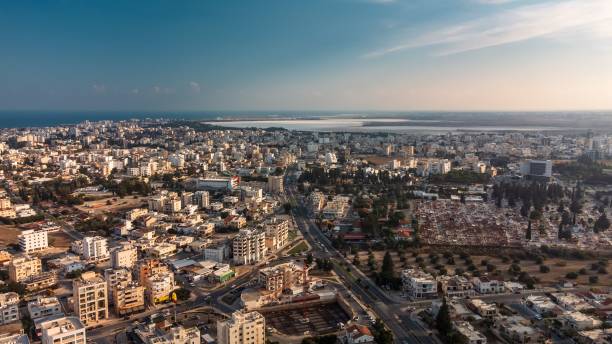 istock Larnaca cityscape aerial view, Cyprus 2198378742