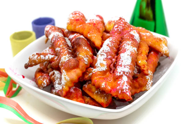 Fried frappe are the symbolic sweets of Carnival in Italy. They are light and fragrant puff pastry fried in boiling oil and sprinkled with icing sugar.