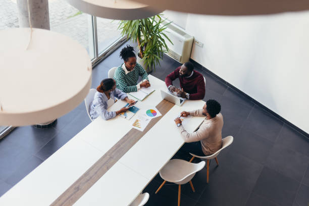 istock Business team discussing strategy during a meeting in the office 2198395357