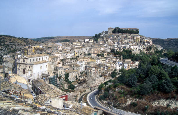 Italy, Sicily, Ragusa - View of the ancient part of Ragusa