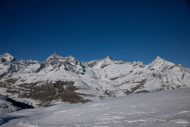 Winter hike above Zermatt