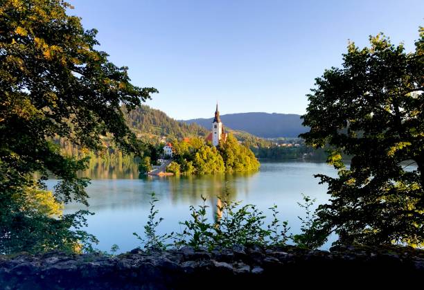 istock Morning bliss at Bled lake 2198403230