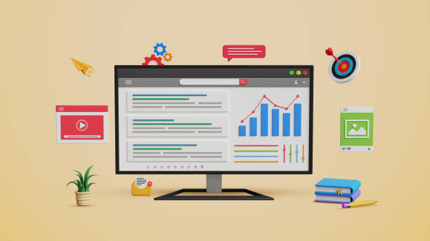 istock SEO tools, top search ranking, website promotion, search engine optimization, website SEO, organic search ranking. Website search results ranking on a 3D computer 2198410392