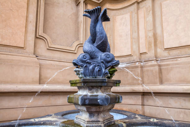 Triton Fountain, Valletta, Malta, Malta, a place frequently visited by tourists July 2024
