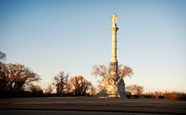 istock Yorktown Victory Monument at Winter Dusk 2198426075