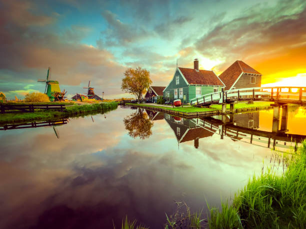 istock skyline of old town Zaanse Schans 2198430138