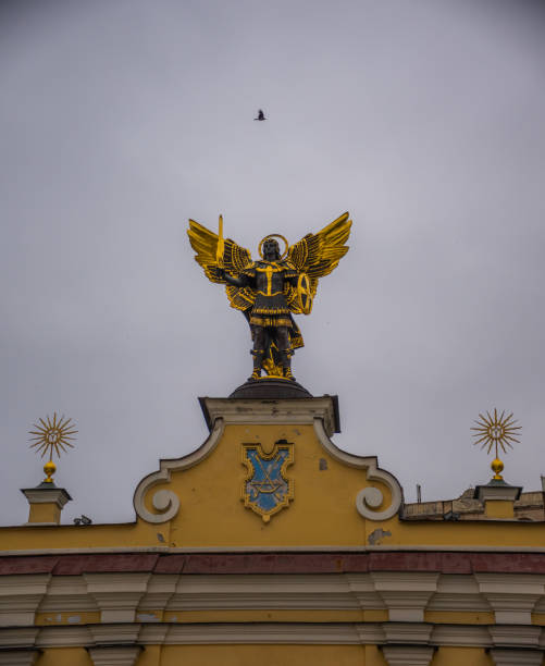 istock St. Michael the Archangel statue in Kyiv, Ukraine 2198431382