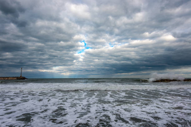Mediterranean sea view in the morning.