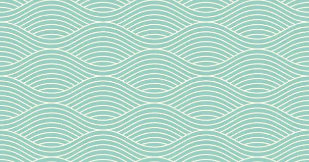 Seamless Japanese Wave Pattern Seamless Japanese Wave Pattern