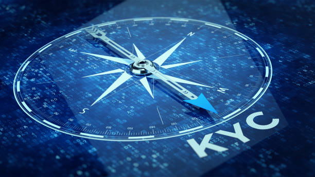 istock KYC - Know Your Customer - personal information for identification concept. Compass pointing to the word KYC. 3d rendering 2198475338