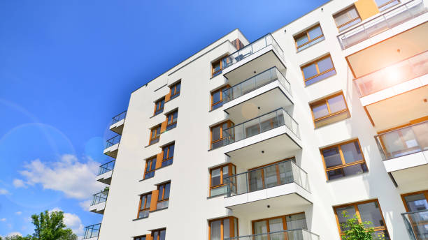 istock European residential architecture. Modern house facade exterior. 2198477723