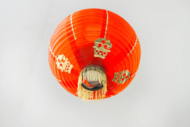 istock Chinese lantern lamp isolated on white background 2198477981