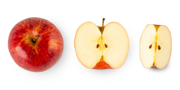 istock Red Apple isolated on white background with clipping path, full depth of field 2198484499