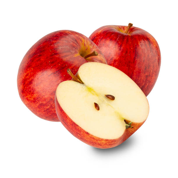 istock Red Apple isolated on white background with clipping path, full depth of field 2198484502