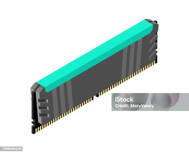 Ram Memory Card Random Access Memory Isolated Computer Component Ddr ...