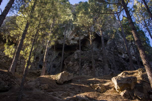 istock Roque Nublo, an iconic rock formation in Gran Canaria. 2198488697