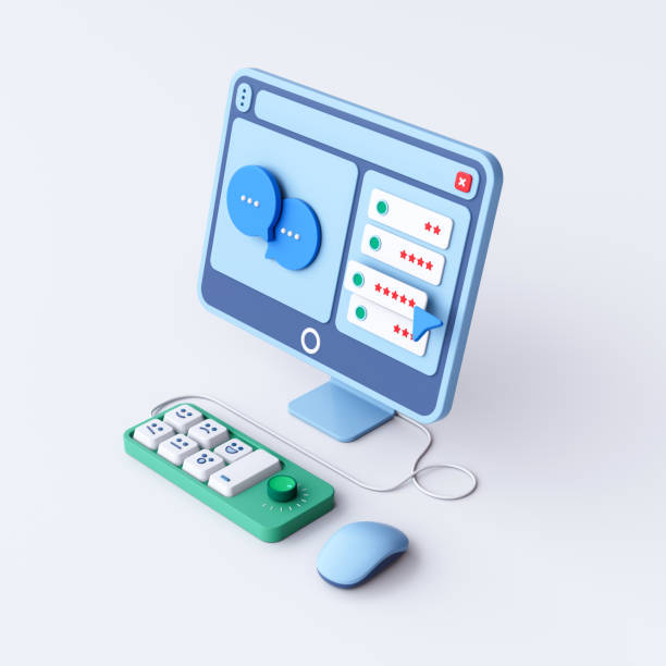 istock 3D Rendering of Customer Satisfaction Survey Laptop Icon. Client's Feedback Concept. 2198488977