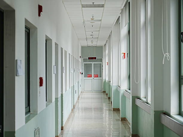 istock the corridor in a hospital 2198497702