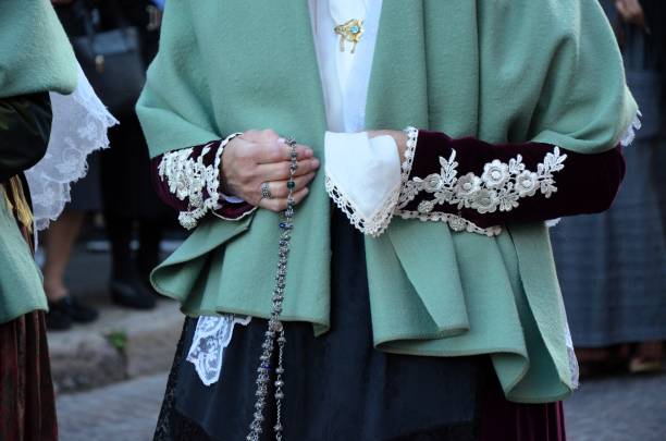 istock Sant'Antioco, Sardinia 05.06.2019: Saint Antioco, Sardinia - 04.16.2018: Religious procession of Sant'Antioco 2198498462
