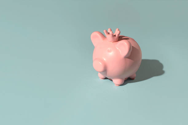 istock Pink piggy bank, creative savings concept 2198506539