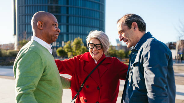 istock Three senior friends enjoying a sunny day together 2198510503