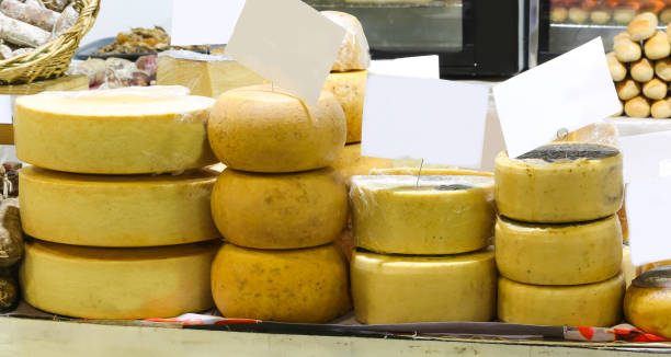 istock many aged cheeses in the stall specializing in dairy products 2198511920