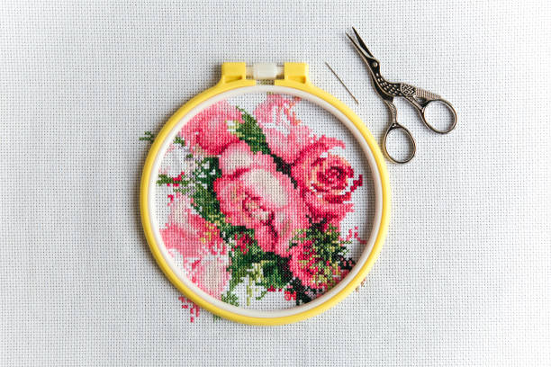 Small detail from large embroidery work.