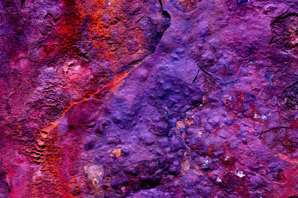 istock Vivid Abstract Colorful Rusty Texture Showcasing Red and Purple Hues 2198513303