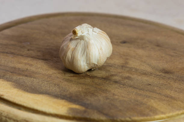 bunch of garlic isolated on white background