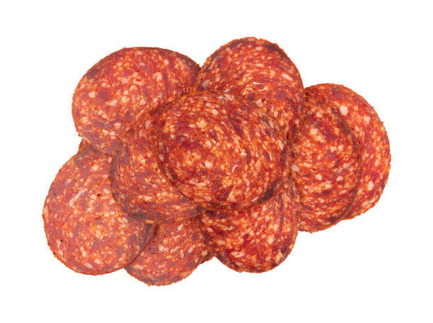 istock peppered salami sausage isolated 2198517410