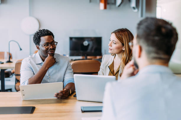 istock Business persons on meeting in the office. 2198520657