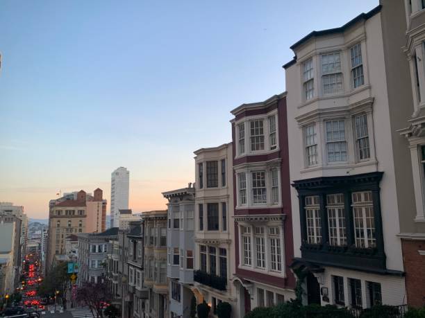 istock San Francisco, California, USA- February 26, 2020: Houses on Nob Hill 2198527076