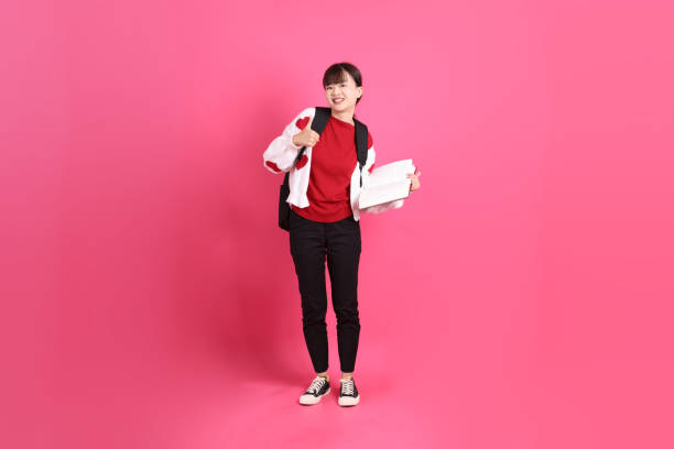 istock 20s woman in red t-shirt 2198529520