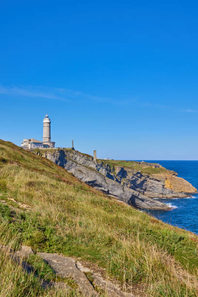 istock Cape Mayor lighthouse on the rocky coast in Santander, Spain. 2198531583