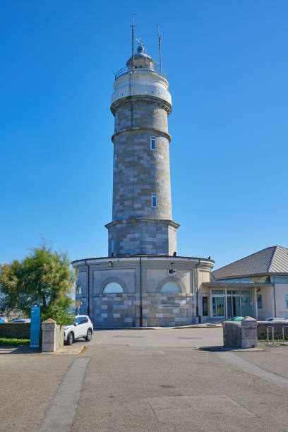 istock Cape Mayor lighthouse on the rocky coast in Santander, Spain. 2198531589