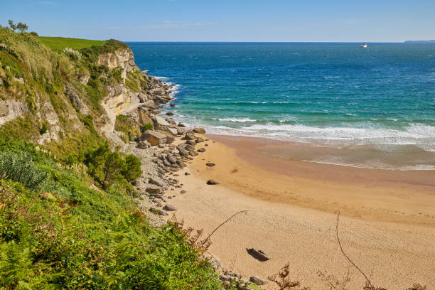istock Sunny day on a Matalenas Beach in Santader, Spain 2198531623