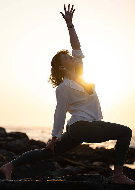 istock Yoga at Sunrise 2198531986