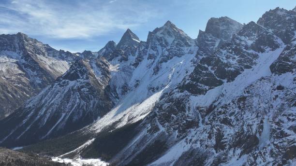 istock The Snow Mountain in Bipenggou Scenic Area 2198532114