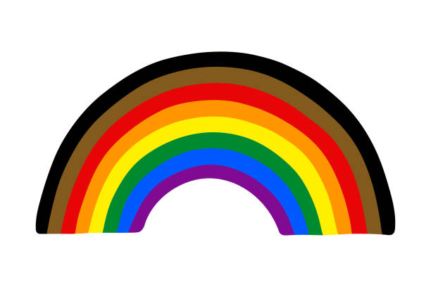 istock Colorful rainbow shape Gay pride flag Happy pride day LGBTQ community Pride Month Vector hand drawn doodle for posters, stickers, logo, cards 2198556283