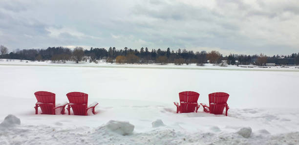 istock Red Chairs,Parks Canada,Winter,Ottawa,Ontario,Canada 2198556714