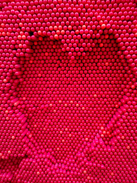 istock heart impression in red pin art 2198557631